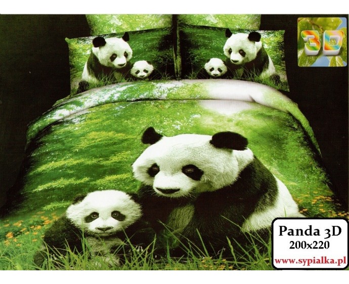 Pościel Panda 3D Pandy