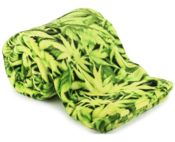 Koc zielony Gandzia 150x200 Marihuana